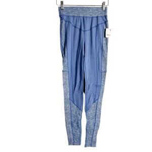 Free People FP Movement Undercover Royal Blue High Waist Base Layer Leggings XS